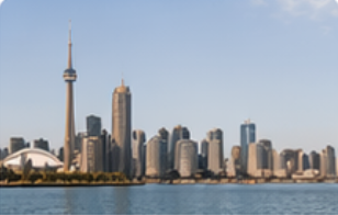 Successful singles modern skyline in Tornoto