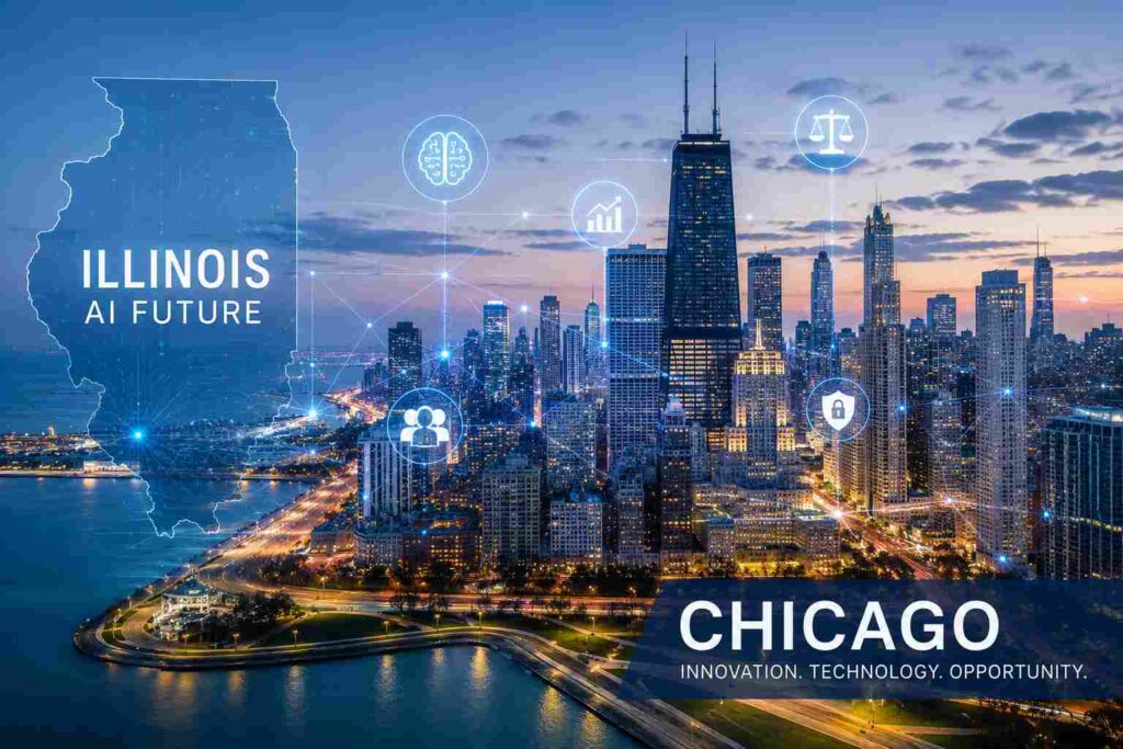 Chicago skyline: AI and innovation